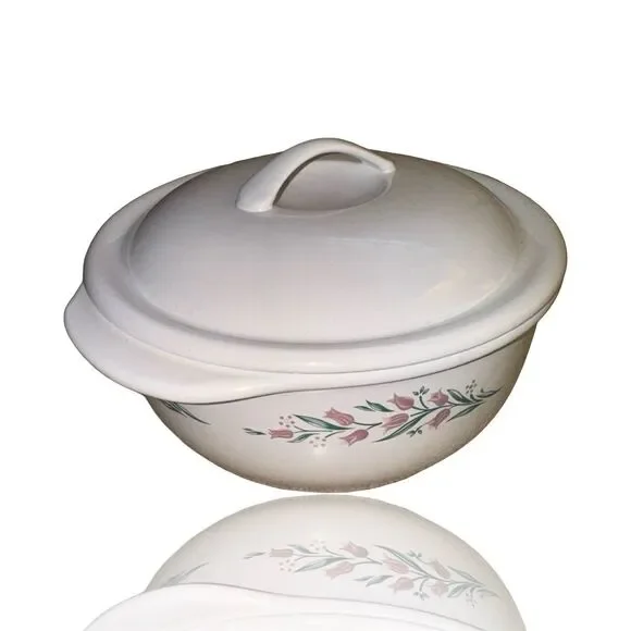 Corelle Rosemarie 2.5 Qt Round Covered Casserole Dish with Lid (Corningware)